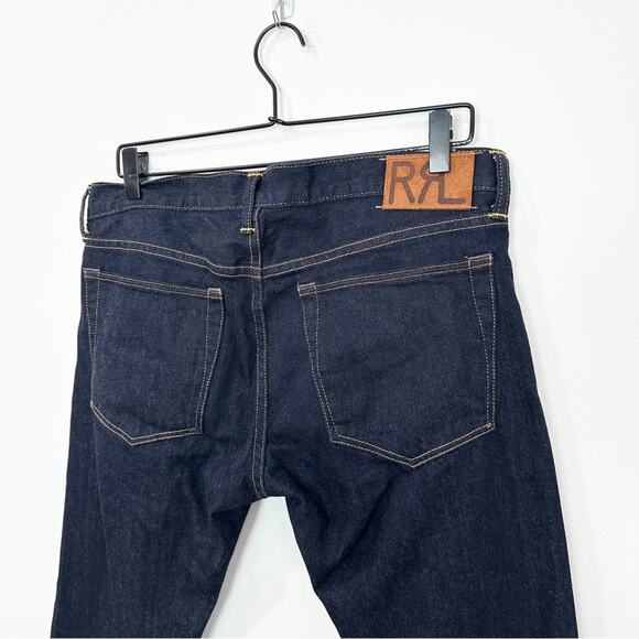 Ralph Lauren Double RL Stretch Skinny Fit Shuttle Woven Selvedge Denim Jean 30 - Picture 4 of 9